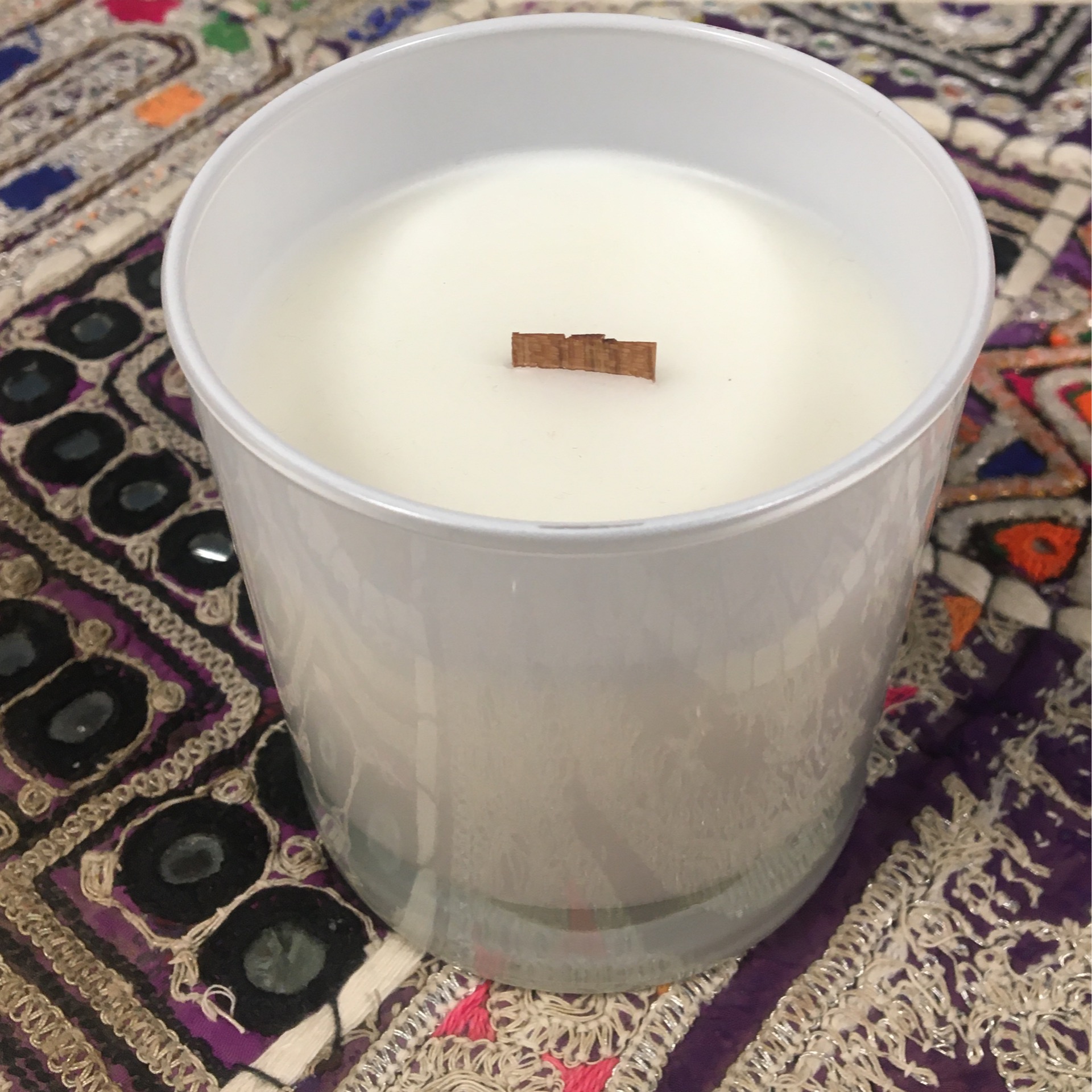 Candle, Glass - Flowering Clove Sandalwood - Mineral Springs Trading Co.